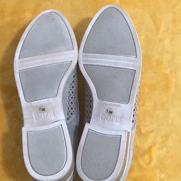 EUC BAR III “Gelsey” Suede Light Gray Lace Up Oxford Shoes Low Heels - Picture 15 of 16